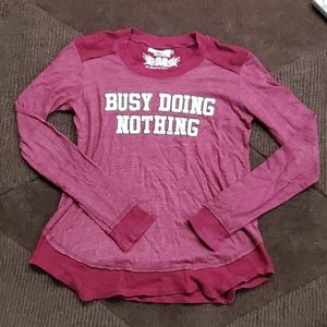 So Nikki "Busy Doing Nothing" long sleeve t-shirt